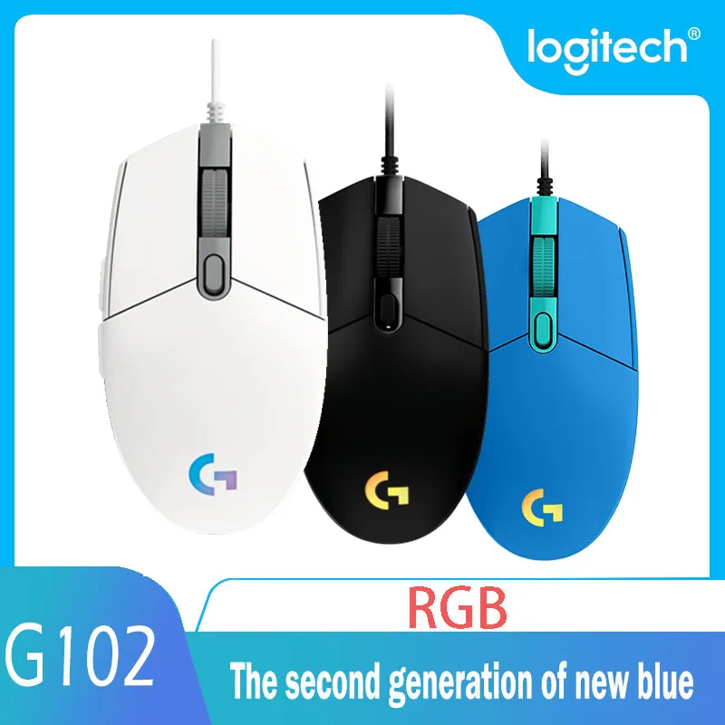 Игровая мышь Logitech G102 IC PRODIGY оптическая 8000DPI RGB 16 8 M программируемая для LOL PUBG Fortnite