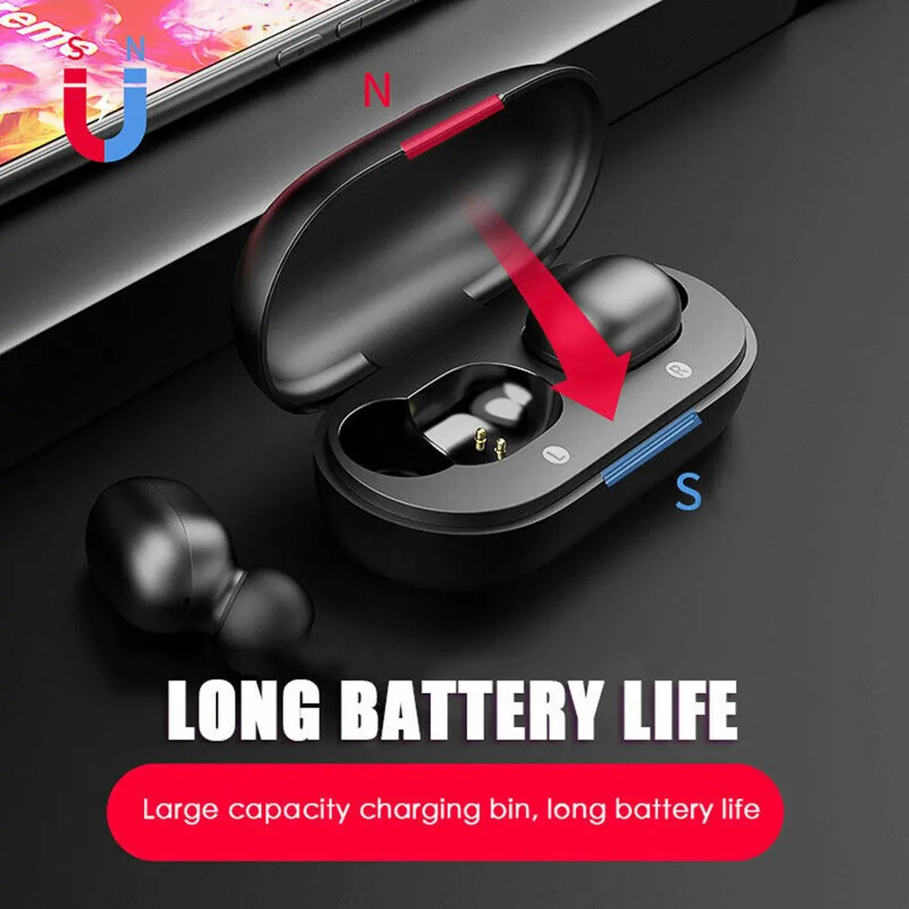 GT1 TWS сенсорные bluetooth-наушники с отпечатком пальца, HD стерео беспроводные наушники, игровая гарнитура с шумоподавлением
