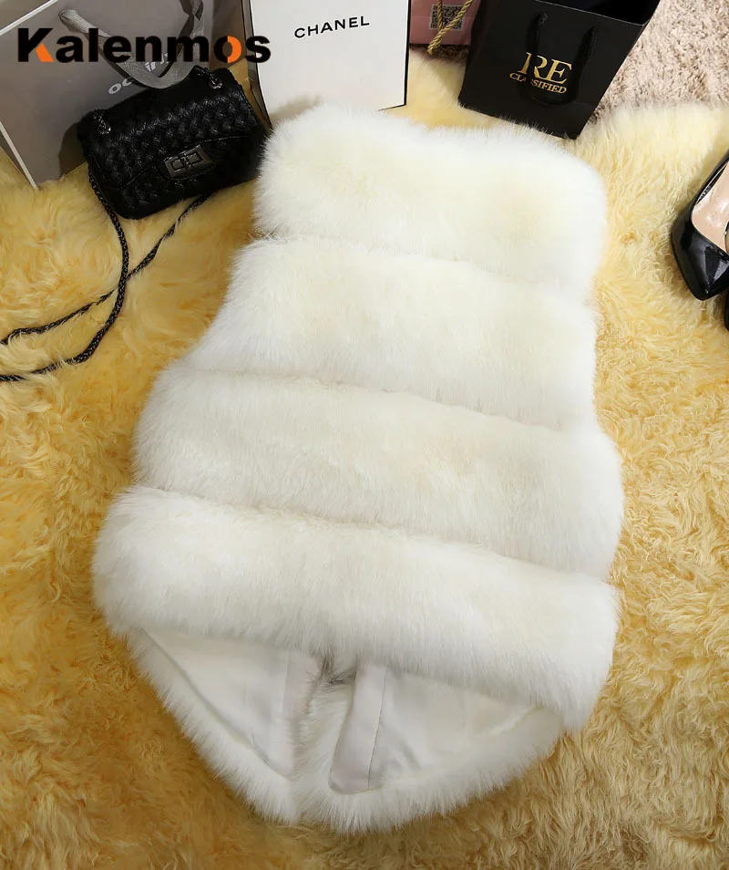 

Coat Women Faux Fur Coat Fall Spring 2021 Francais Waist Coat Fur Gilet Women's Fur Jacket Fur Vest for Ladies Warm Streetwear