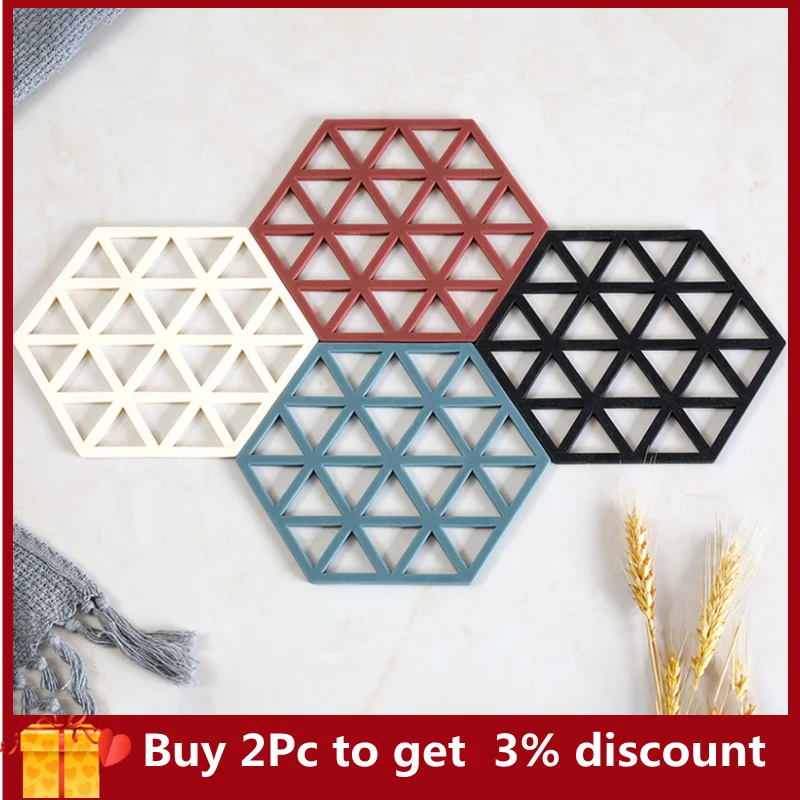 

Nordic Heat-resistant Silicone Heat Insulation Mat Coaster Household Anti-skid Table Mat Silicone Seat Mat Beverage Coaster