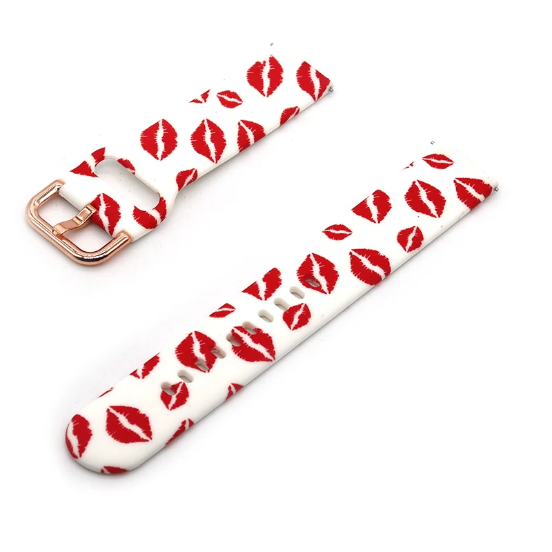 20mm Silicone Strap For Samsung Galaxy watch 4 3 41mm/Active 2 40mm/42mm Gear S3 Frontier Bracelet Huawei GT/2/2e Watchbands