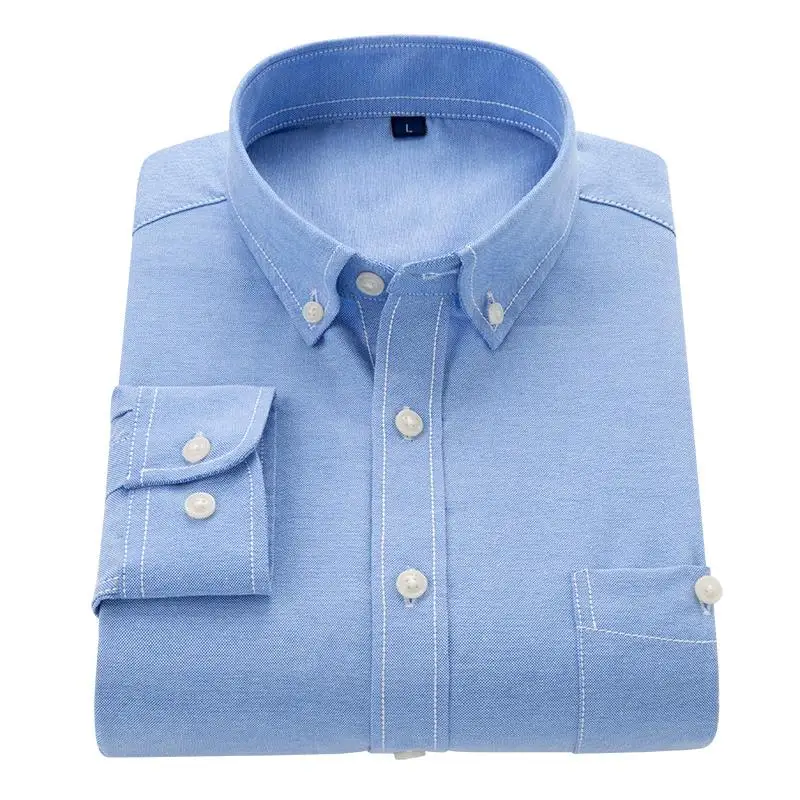 Для мужчин рубашка с длинными рукавами Однотонная длинным рукавом в английском