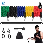 Фунтов обмотка эспандер эластичная лента тренировочный стержень Портативный Костюм эспандер Фитнес оборудование спортивный ремень