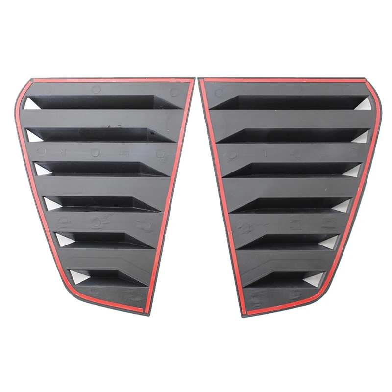 

2PCS Bright Black Side Window Louvers Sun Shade Cover For-GOLF MK7 MK7.5 R 2014-2019