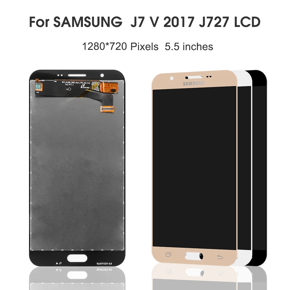 Дисплейный модуль для Samsung Galaxy J7 J727 100% 2017 J727V J727A SM J727P|Экраны мобильных телефонов| |