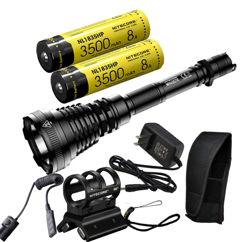 NITECORE MH40GTR 1200 люмен Ультра большой диапазон 1004 м охотничий фонарик Тактический