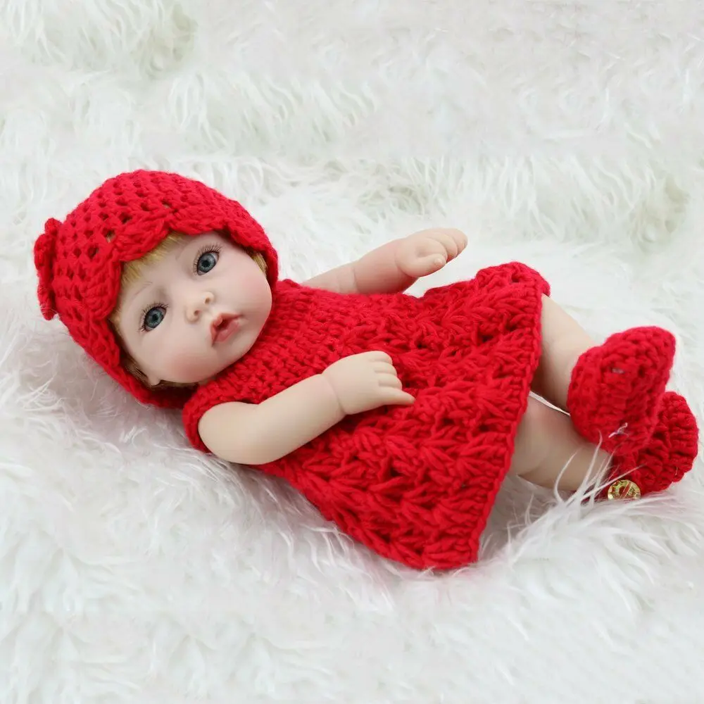 10" MINI Reborn Realistic Newborn Babies Full Body Vinyl Sil