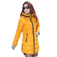down cotton coat women 2021 winter new plus size slim korean parka black red green 10 color fashion clothing warmth coat n954