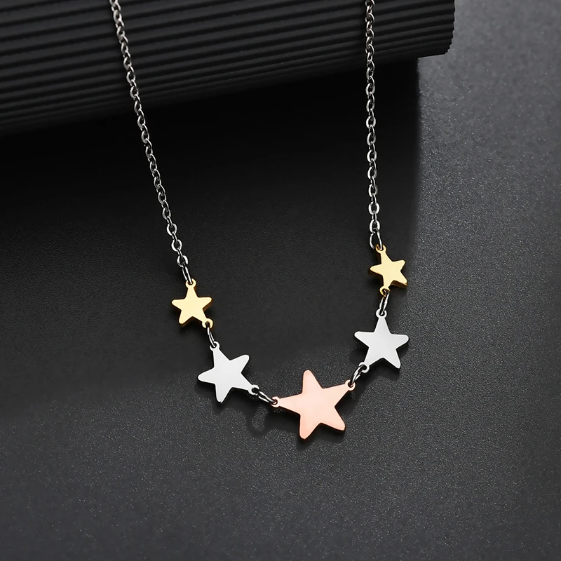 KONE минималистичные Маленькие искусственные ожерелья из нержавеющей стали с