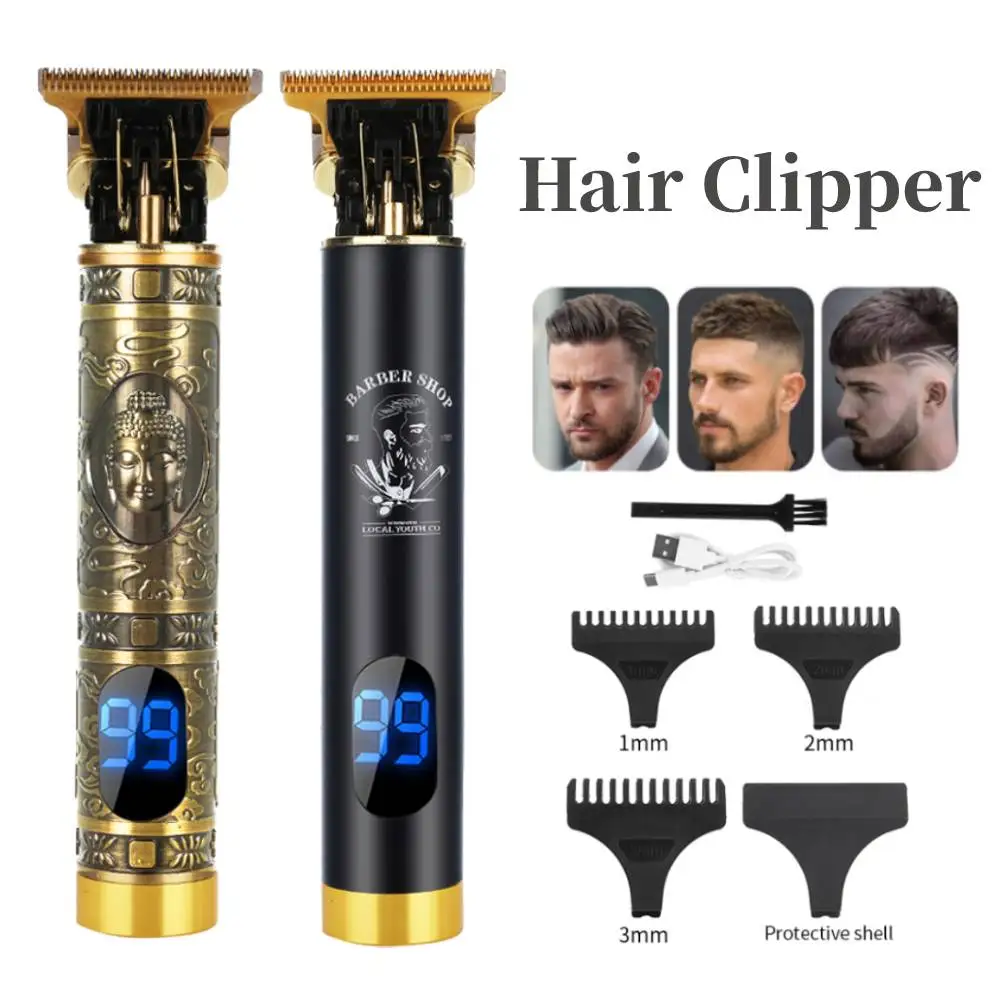 Новинка 2021 мужской триммер для волос машинка стрижки типа с водонепроницаемая