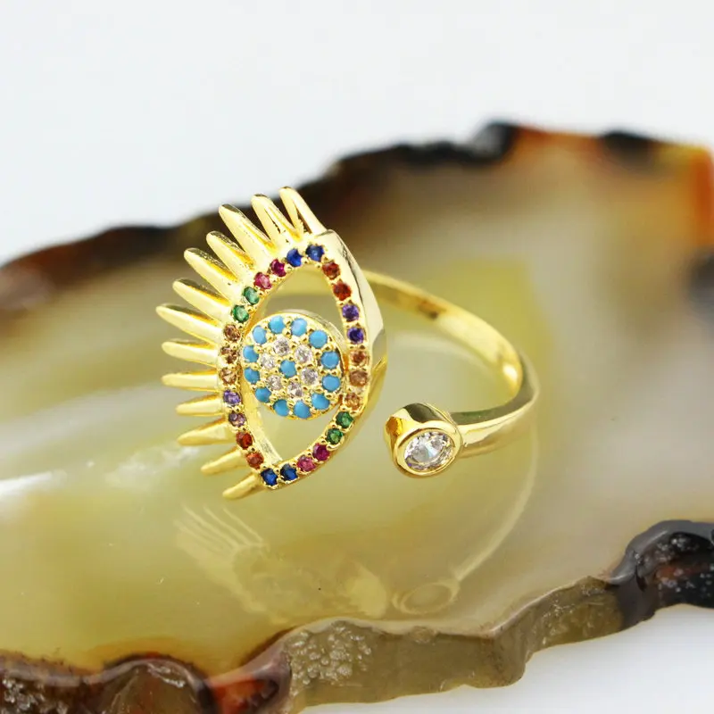 Регулируемое забавное и красивое регулируемое кольцо с фианитами 10 шт./лот