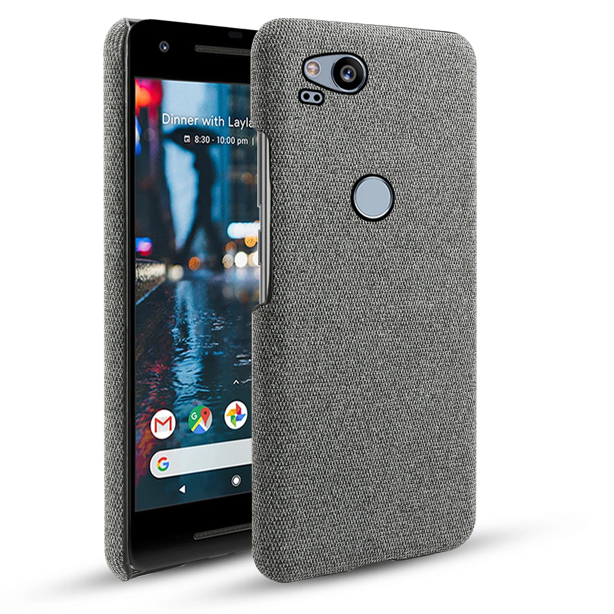 Серый Для Google Pixel 3 3 XL 2 2 XL чехол Ретро тканые ткани против царапин тонкий ПК Жесткий Чехол для Google Pixel 3A 3A XL 4 XL чехол - Цвет: Серый