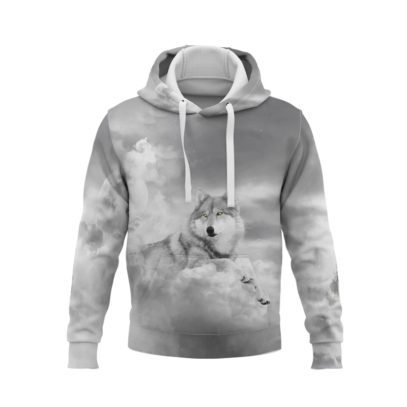 

2021 New 3D Printing Hoodie Women/Men Fashion Animal Wolf Long Sleeve Men Women Children Hooded Sweatshirt Hot Selling Streetwea