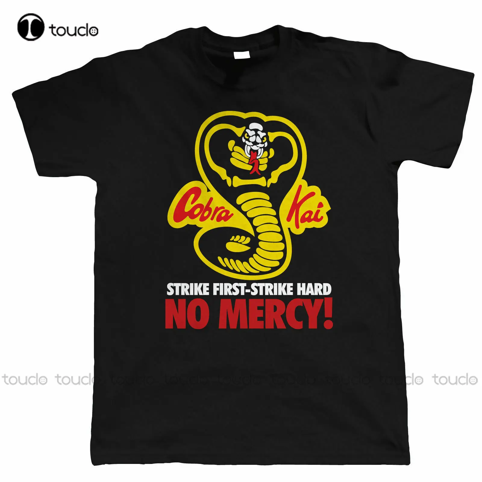 

Cobra Kai, No Mercy, Mens Martial Arts Shirt, Cool Retro Karate Mma 80S Cotton Short-Sleeve Summer Cotton Custom T Shirt
