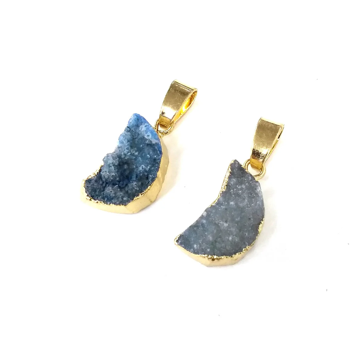 Кварцевые подвески из натурального камня Кристальный кластер изысканные