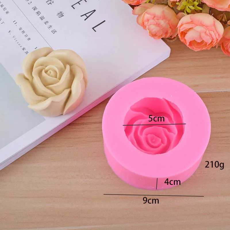 Формы для розы и свечей форма гипса цветов формы ручной работы ароматерапии