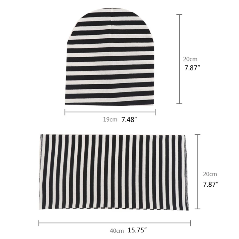

2Pcs Children Hat Scarf Set Cotton Baby Beanie Collar Autumn Winter Baby Boy Girl Cap Kids Warm Hats Scarves