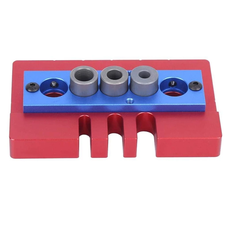 

Punch Locator Aluminum Alloy Pocket Hole Fixture 08640 Kit 3 in 1 Round Dowel Punch