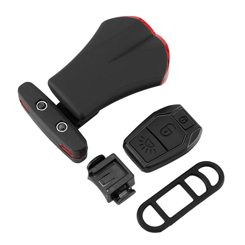 

Intelligent Bike Tail Light Wireless Bicycle Alarm Taillights Waterproof LED with Remote Control and Bell for Bicycle