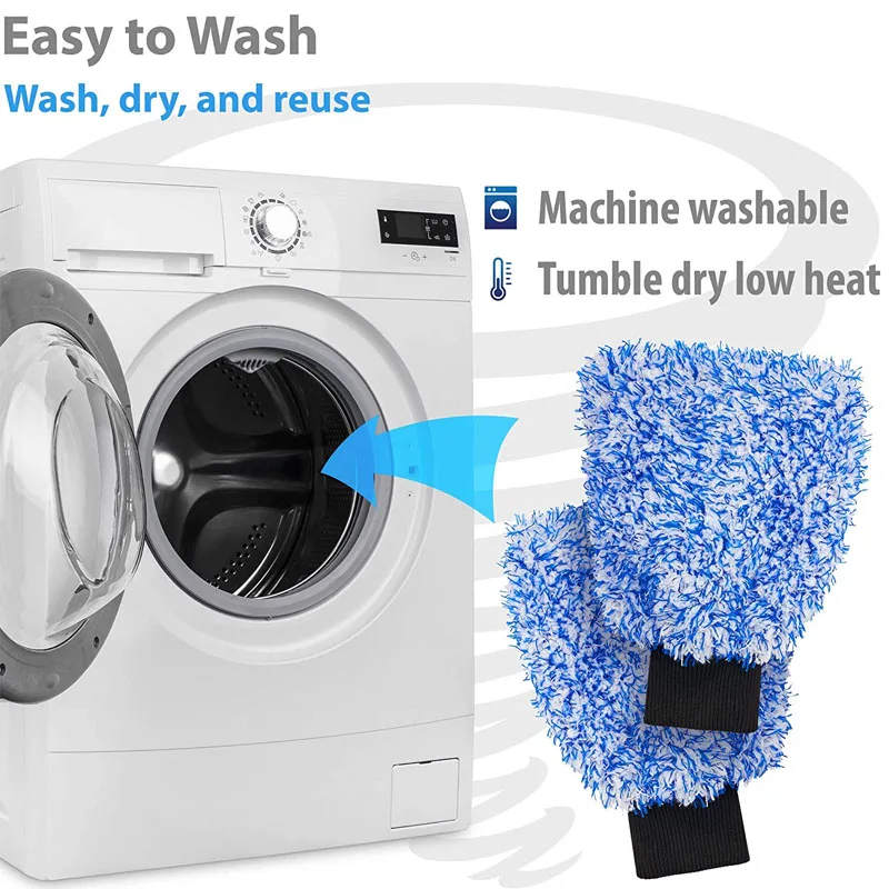 

Car Wash Mitt Maximum Mitt High Density Auto Wash Cloth Ultra Super Absorbancy Car Sponge Plush Glove Microfiber Cleaning Towel