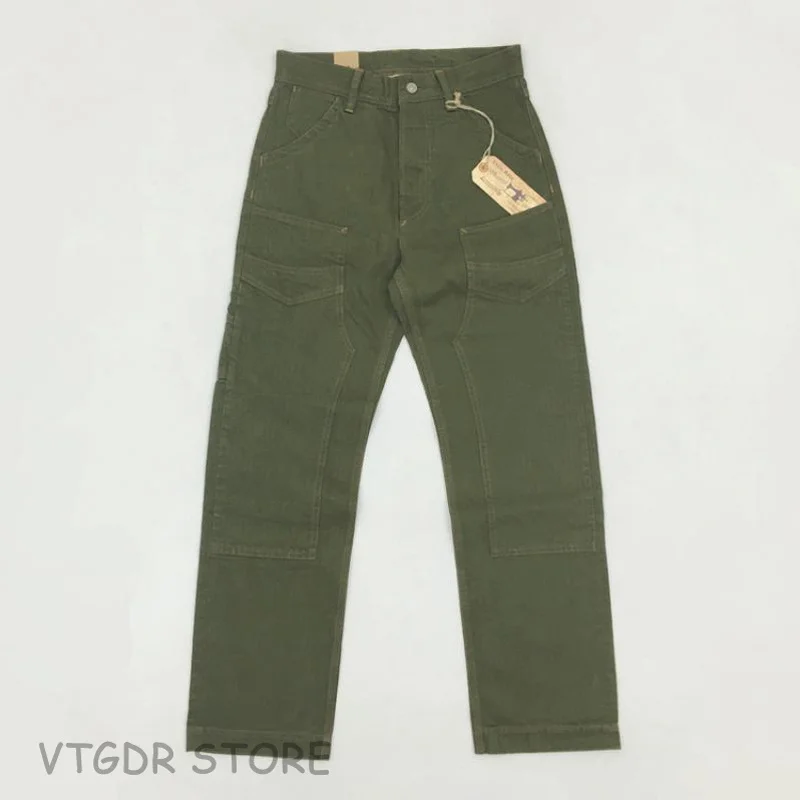 

US Army OG-107 Pants HBT Men's Military Trouser With Back Buckle Green