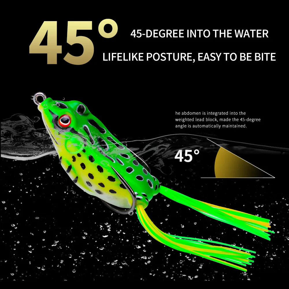 

1 Pcs 5g 6g 8g 13g 18g Top Water Ray Frog Shape Minnow Crank wobbler for Fly Fishing Soft Tube Bait Japan Plastic