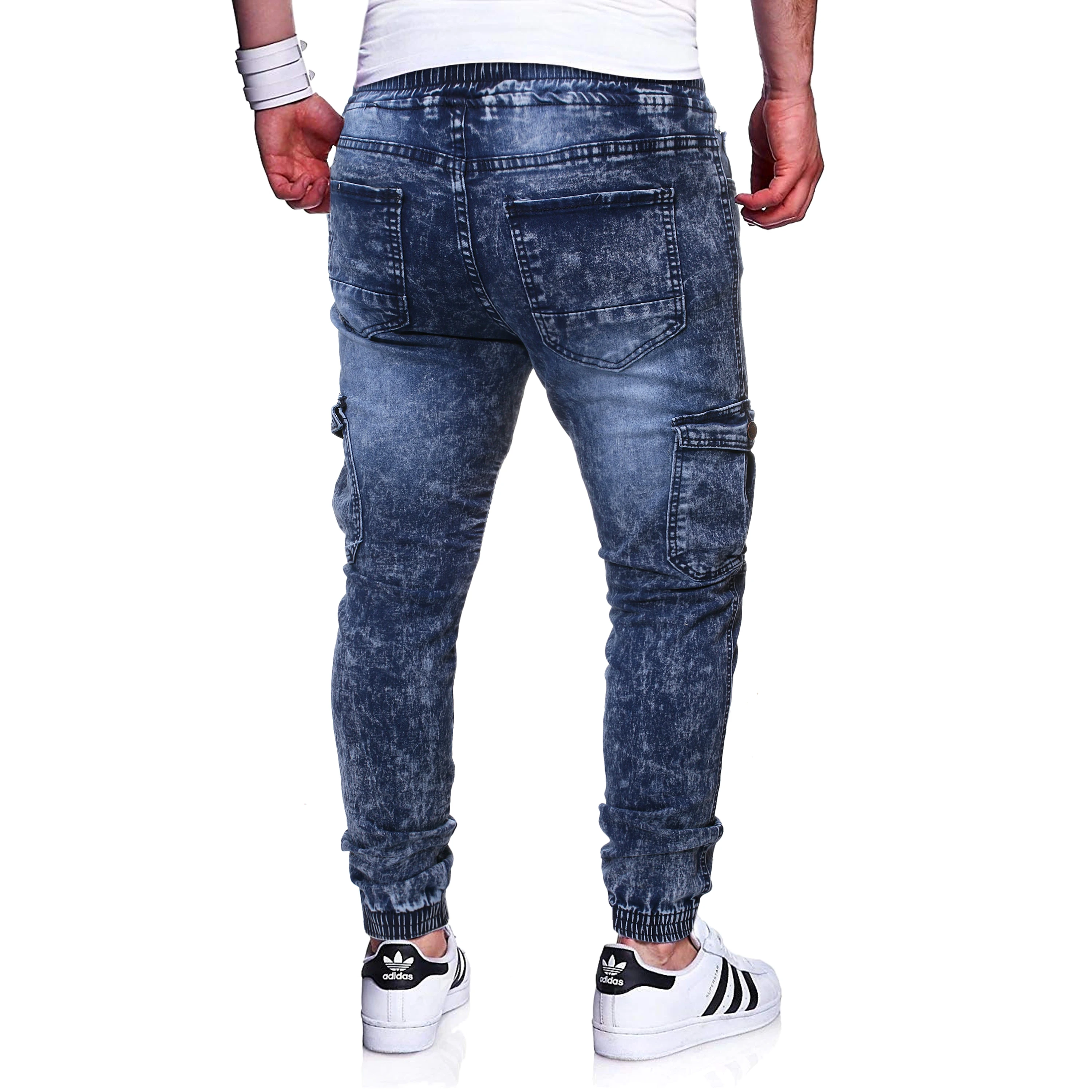 

Men's Jeans 2021 New Fashion Urban European and American Men's Denim Fabric Casual Sports Pants Trousers Comfortable Jeans