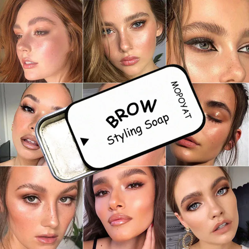 

Brows Makeup Gel Soap Waterproof Long Lasting Eyebrow Setting Gel Brows Kit New 3D Feathery Brows Eyebrow Shaping Cream