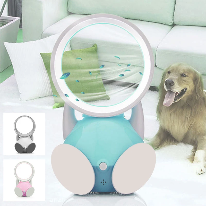 USB Rechargeable Bladeless Fan Fashion Cute Cooler Portable Mini Table Leafless Air Cooling Handy For Home Office |
