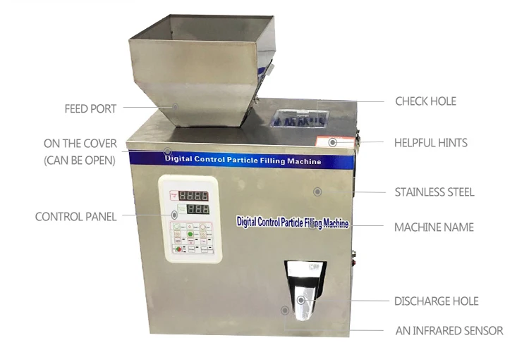 

2-200g Flower Powder Dosing Machine Coffee Bean Dispenser Tea Bag Seeds Grain Sachet Powder Particle Filling Machine price