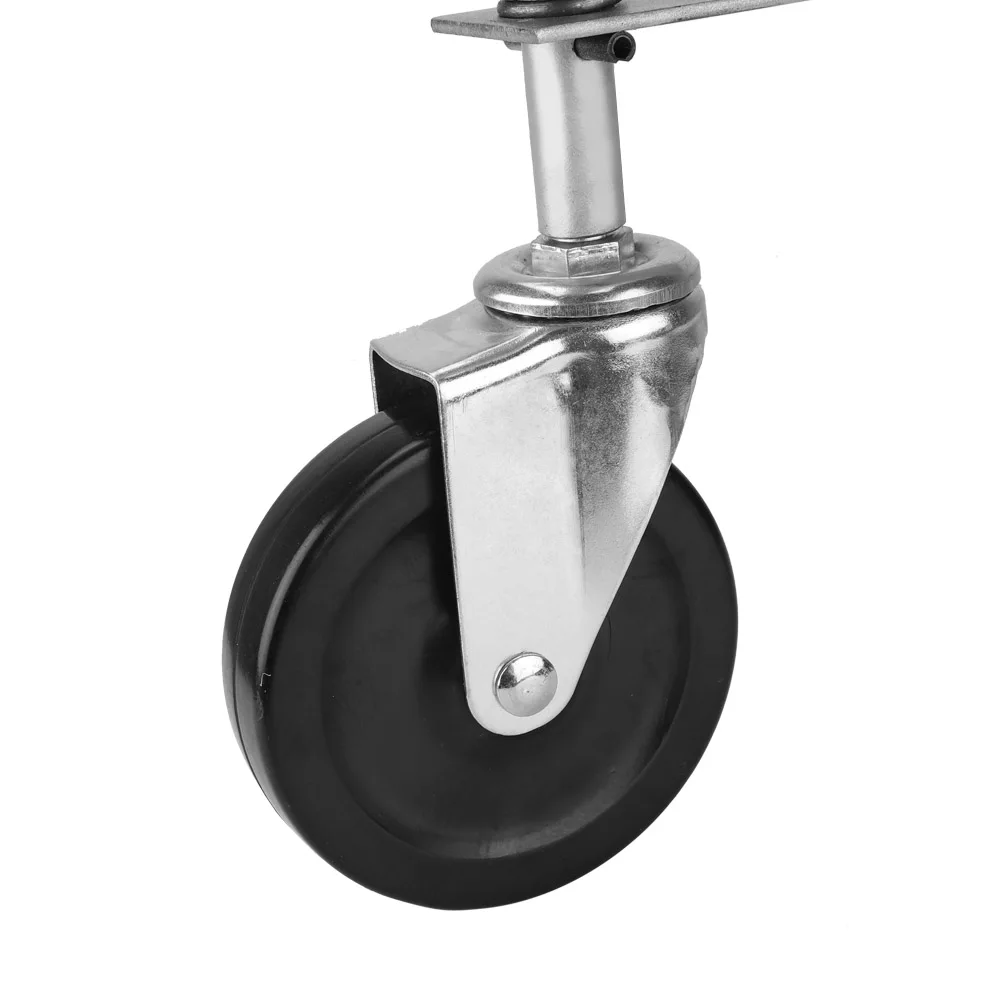 4 Inch Rubber Gate Wheel Spring Loaded Swivel Caster Heavy Duty 220lbs Load Capacity | Обустройство дома