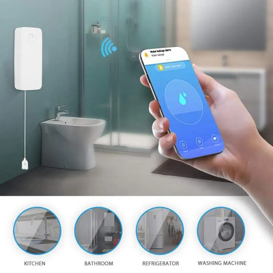 Беспроводной смарт датчик утечки воды с Wi Fi|Сенсор и детектор| |