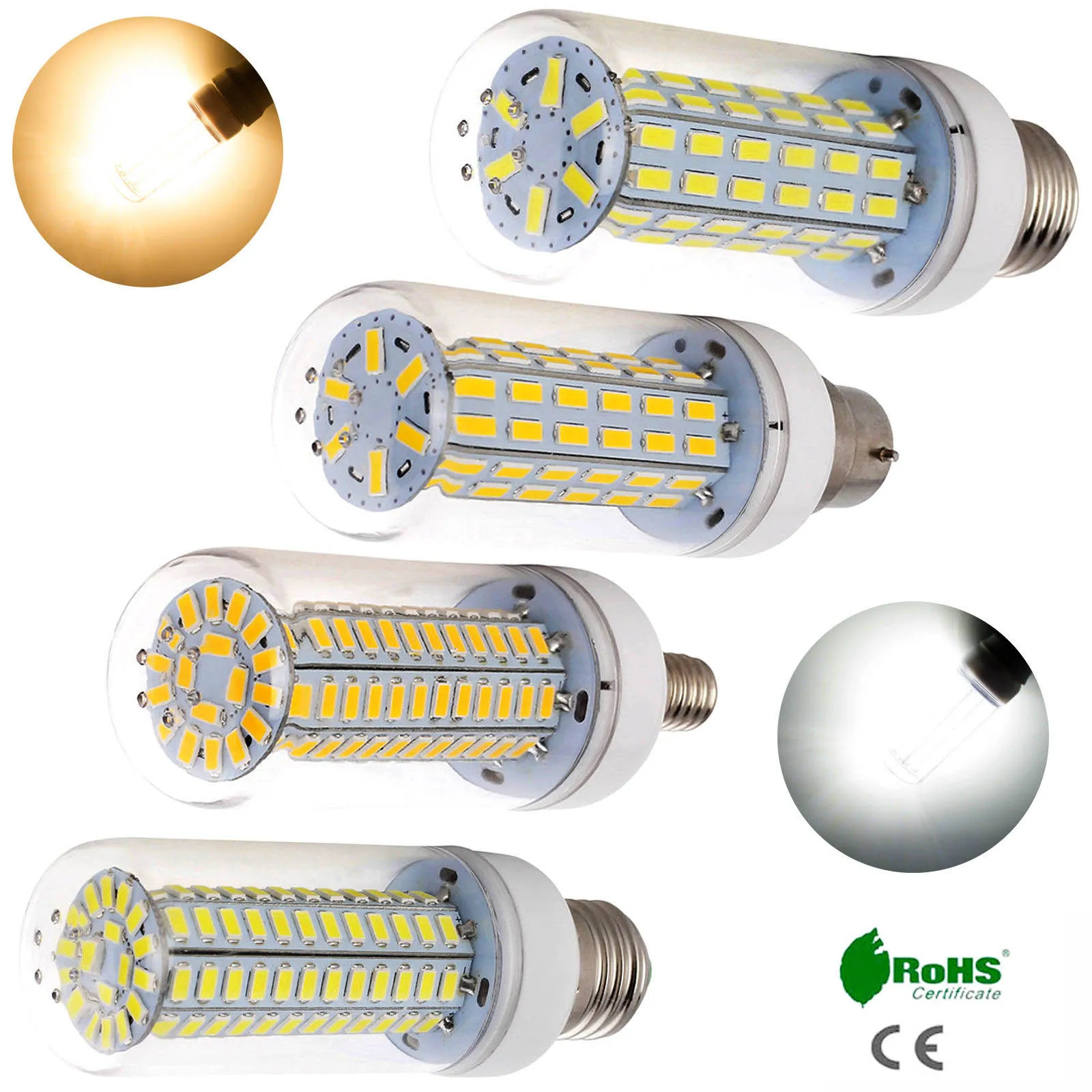 Светодиодная лампа кукуруза E26 E27 B22 E14 35 Вт 40 5730 7030 SMD светильник ПА освещения 110 В 220