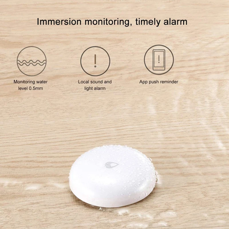 

Flood Sensor Overflow and Leak Detector Water Tank Full Linkage Alarm APP Monitoring