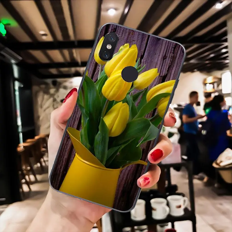 Maiyaca чехол для телефона с цветком тюльпана Xiaomi mi5 6 A1 A2 Lite Mi9 9SE mi8lite 8explorer Pocophone F1 |
