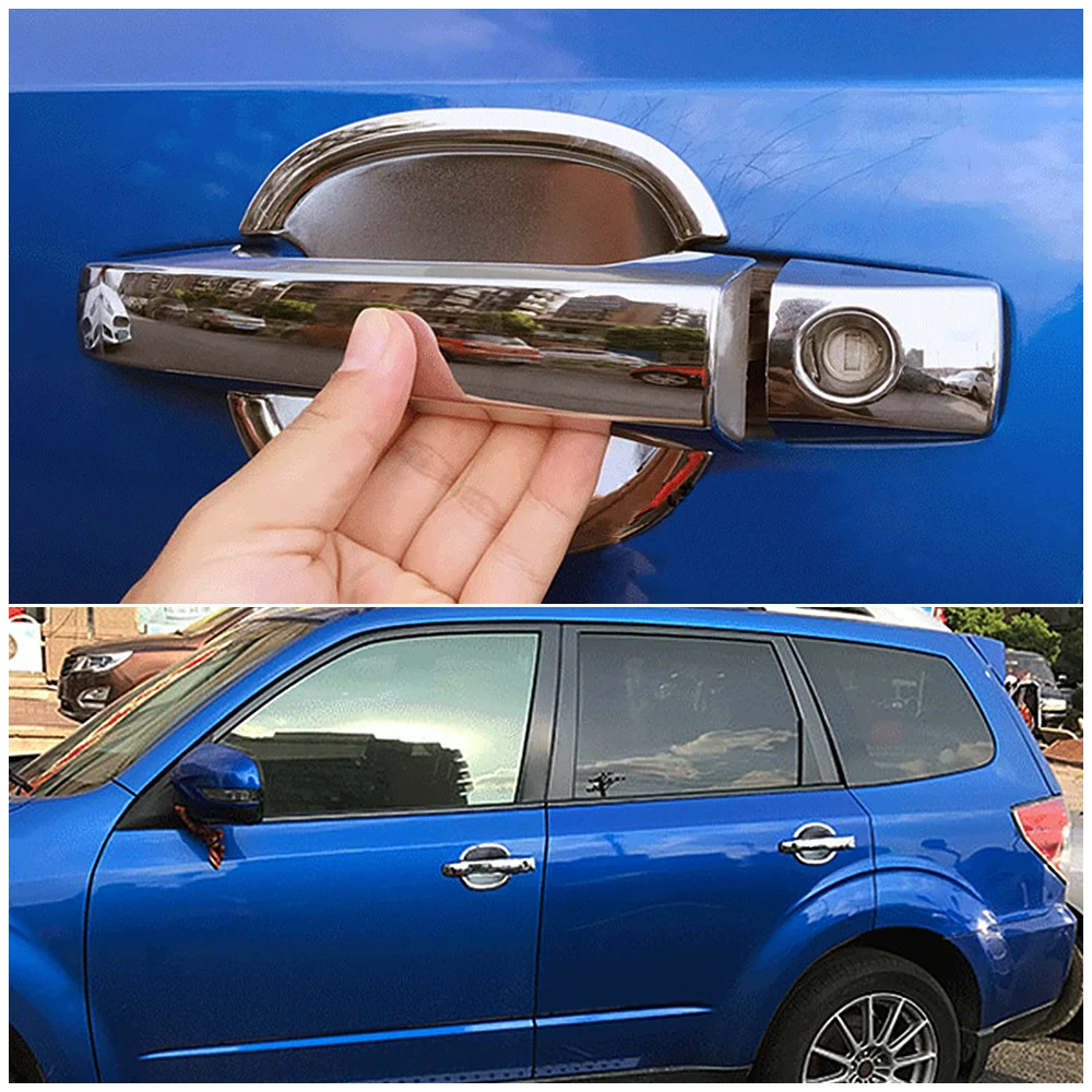 Для Subaru Forester 2008 2013 хромированная боковая дверная ручка Накладка для стайлинга