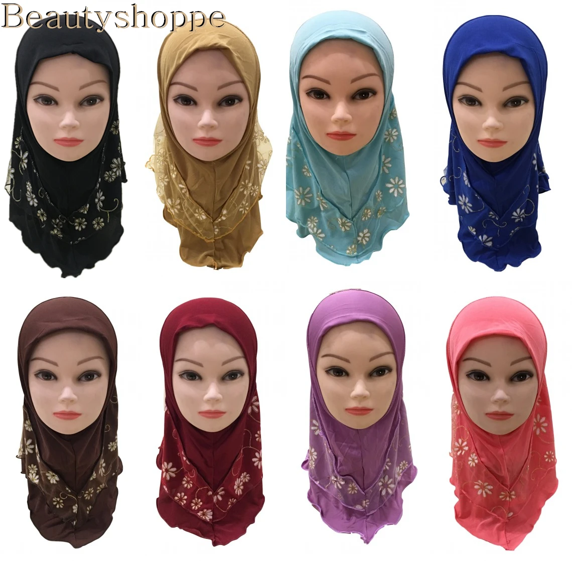 2019 красивый мусульманский хиджаб для девочек искусственные шали головной платок