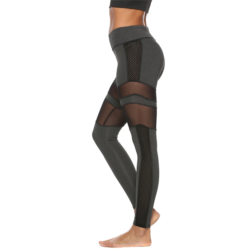 

Women Yoga Pants 2020 New Sportwear Pants Elastic Mesh Patchwork High Waist Casual Fitness Pants For Femme