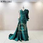 Изысканное вечернее платье-Русалка со съемными кристаллами и бусинами