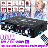 ak35 800w home digital amplifiers audio 110 240v bass audio power bluetooth amplifier hifi fm usb auto music subwoofer speakers