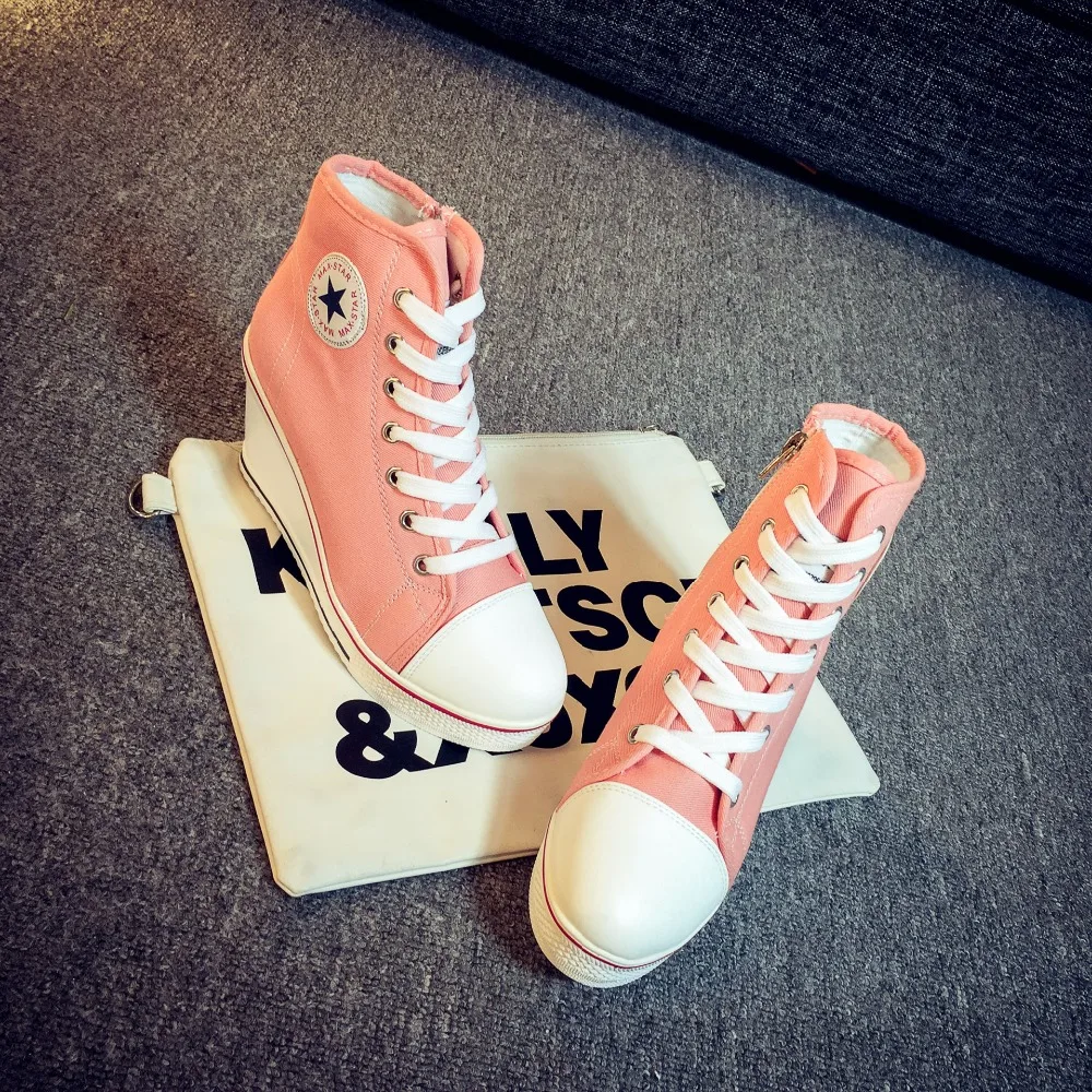 2019 ботинки женские кроссовки сезон осень-зима Женская Повседневная парусиновая