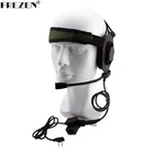 Тактическая гарнитура Bowman Elite II, гарнитура с PTT в стиле U94 для портативного радиоприемника Kenwood, портативная рация Baofeng, 2 контакта