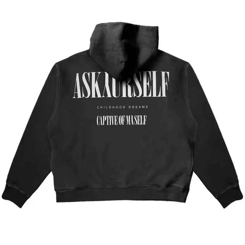

Askyurself hoodies Do Old water wash men women high quality Askyurself sweatshirt streetwear hip hop Askyurself Pullover