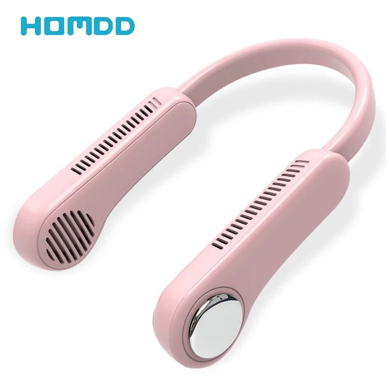 

Mini Neck Fan Portable Bladeless Fan USB Rechargeable Negative Ion Leafless Hanging Fans Air Cooler Cooling Sports Neckband Fans