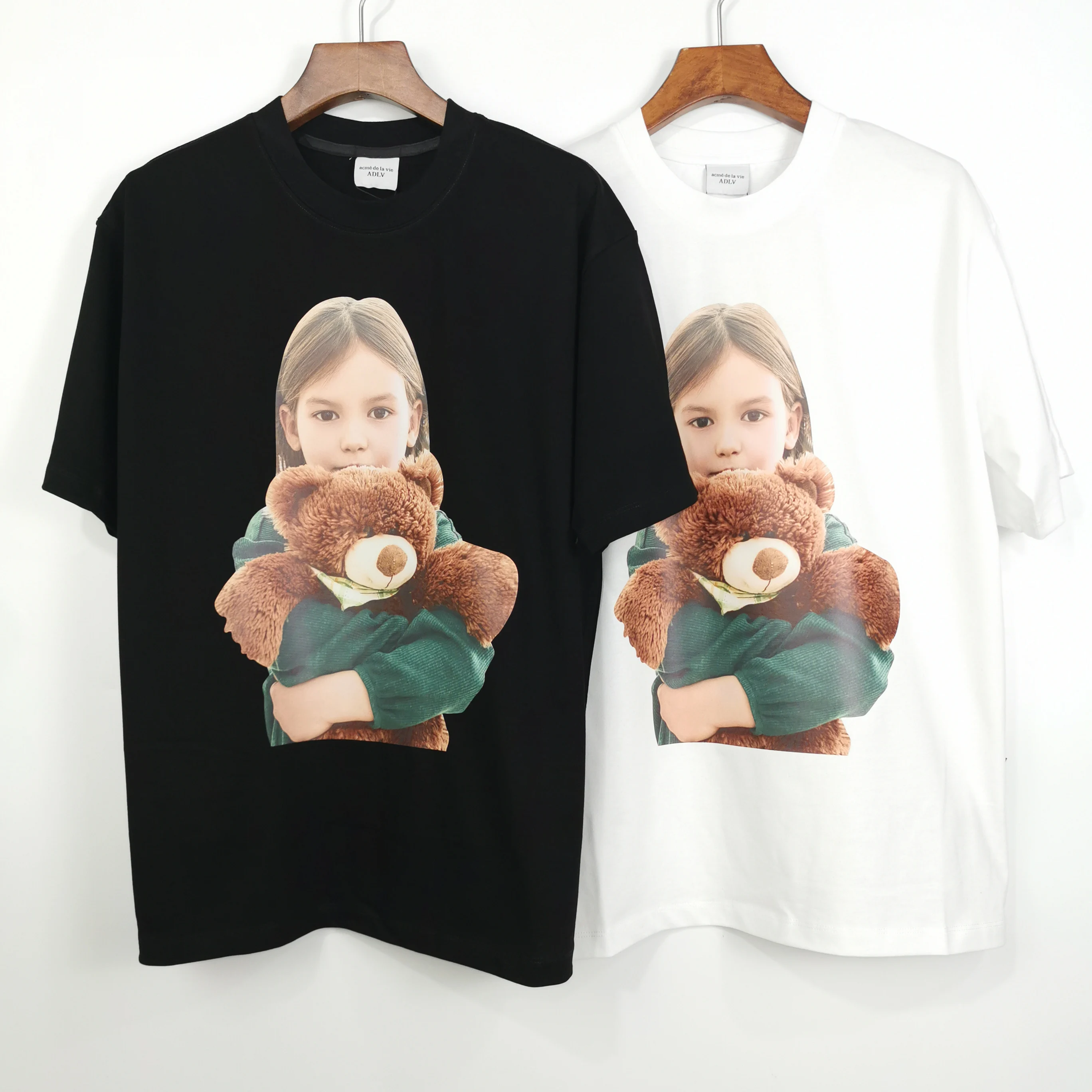 

Korean Style T-shirt ADLV Alt tshirt Simple Art Font Summer Top Retro acme de la vie Streetwear