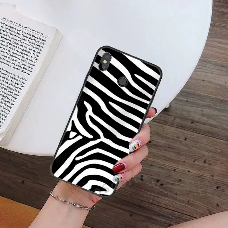 

Animal Zebra print clip art pattern Phone Case For Xiaomi Redmi note 7 8 9 t max3 s 10 pro lite Luxury brand shell funda coque