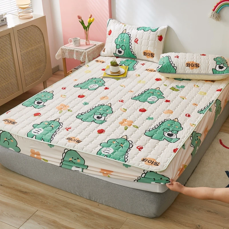 

Home Elastic Fitted Sheet Winter Bed Sheet No Pillowcase Queen Double King Size Mattress Cover 150X200 180X200 Bedspread New