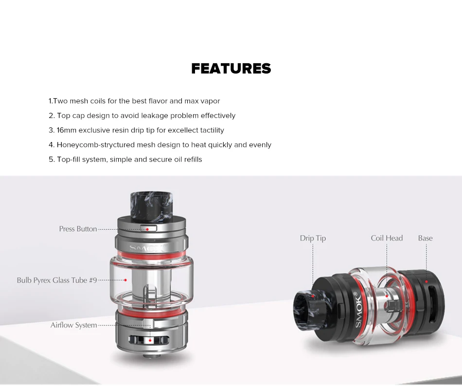 SMOK Morph 219 мод 219 Вт TC бокс мод 0,001 s Скорость Стрельбы большой экран SMOK мод подходит 9 мл SMOK TFV16 танк