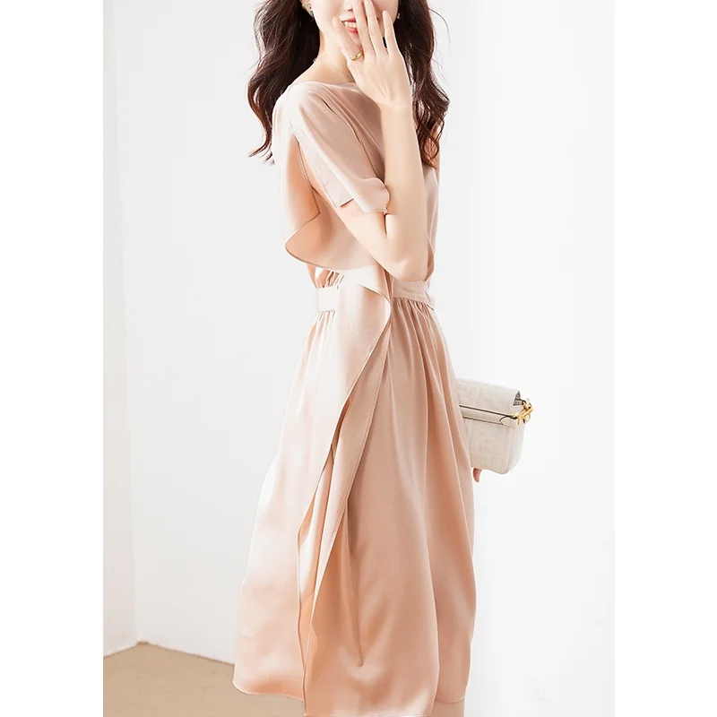 

Высокое качество; Летнее платье 2021 шелковое нарядное платье женские длинные платья для женщин вечерние корейской моды Vestido де Mujer Pph4798