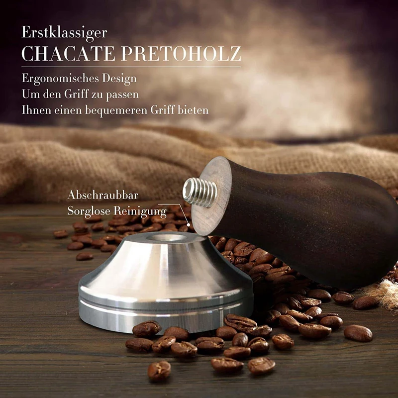 Темпер 51 мм для кофе из нержавеющей стали включая эспрессо. Коврик вскрытия